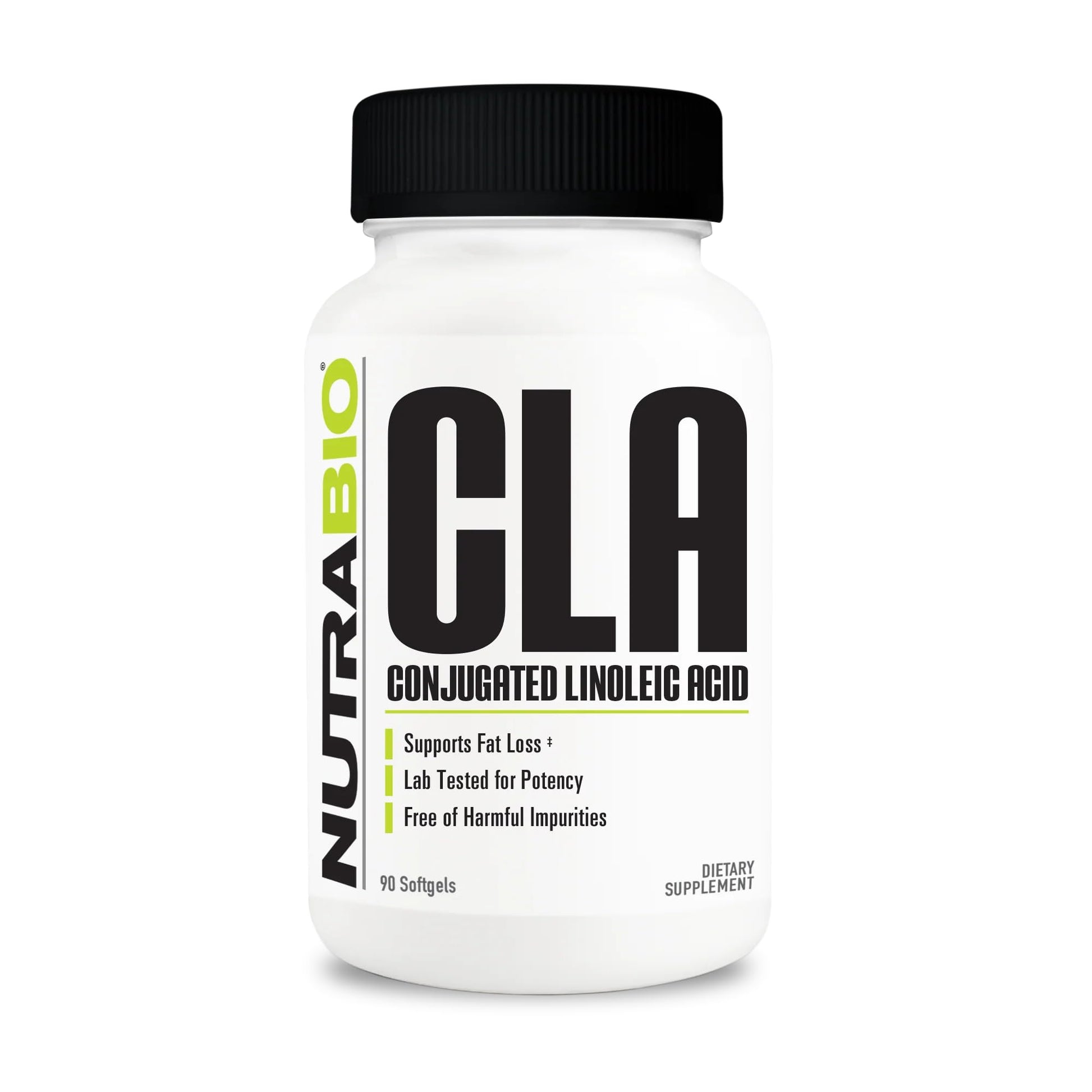 NutraBio CLA Conjugated Linoleic Acid Supplement 800mg Softgels 90