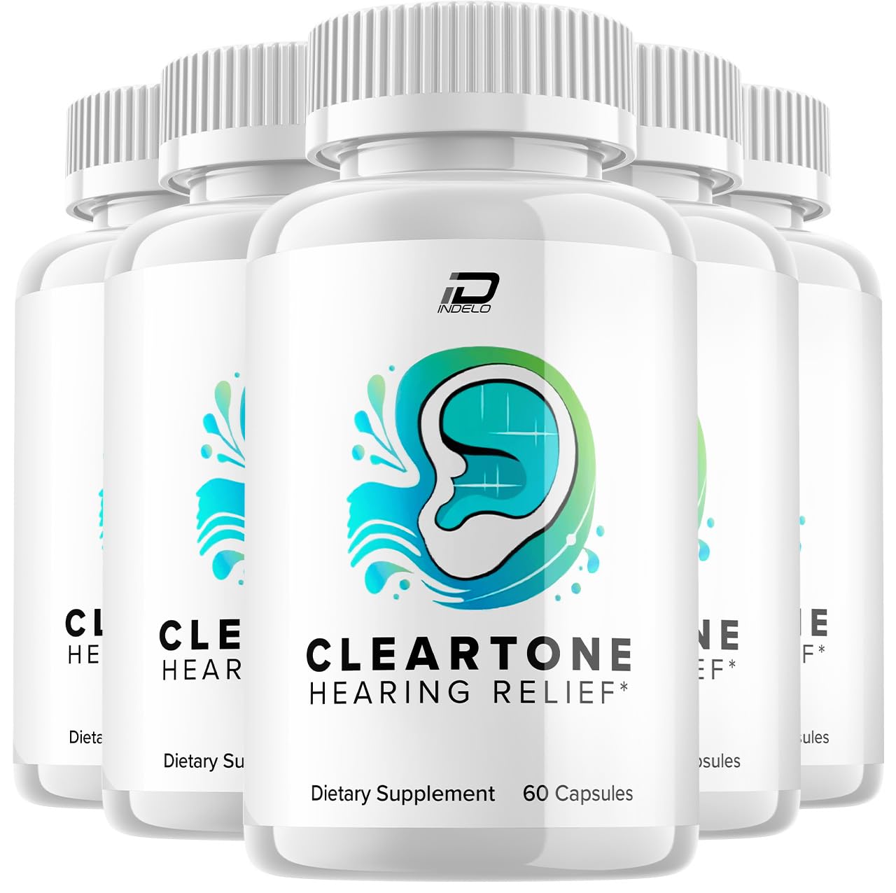 Indelo ClearTone Healthy Ear Support Supplement Capsules, 300 Capsules