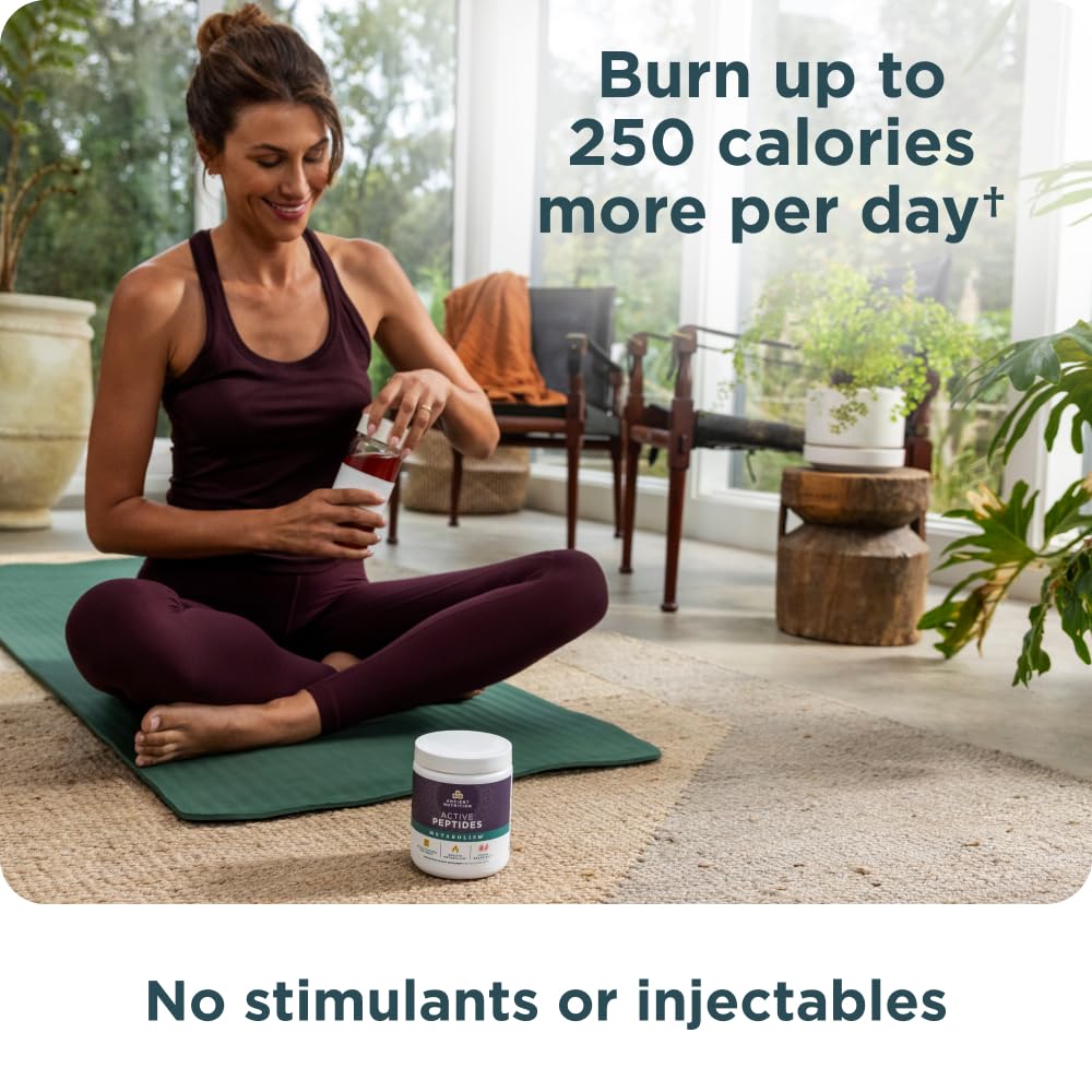 Ancient Nutrition Active Peptides Metabolism Powder, 5.3 Ounces