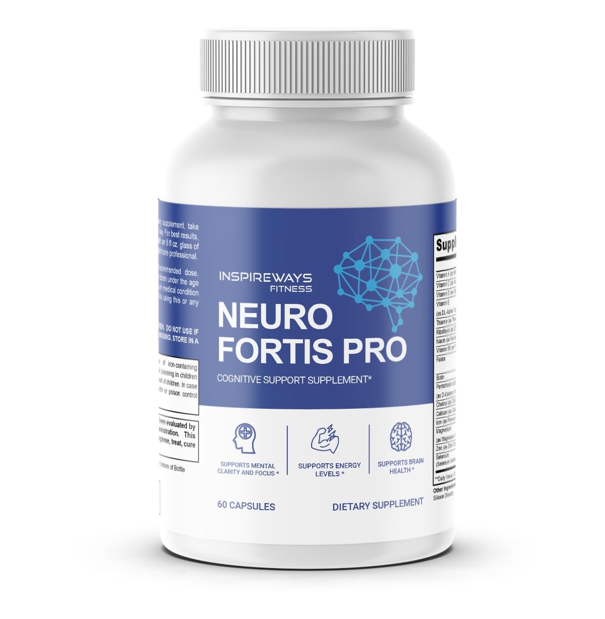 Fitness InspireWays Neuro Fortis Pro Brain Supplement Capsule 60 Count