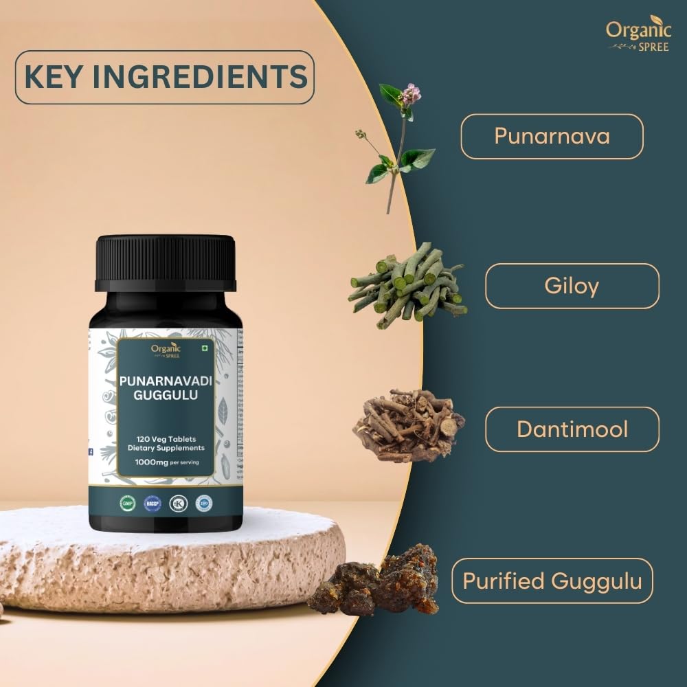 Organic Spree Punarnavadi Guggulu 120 Tablets