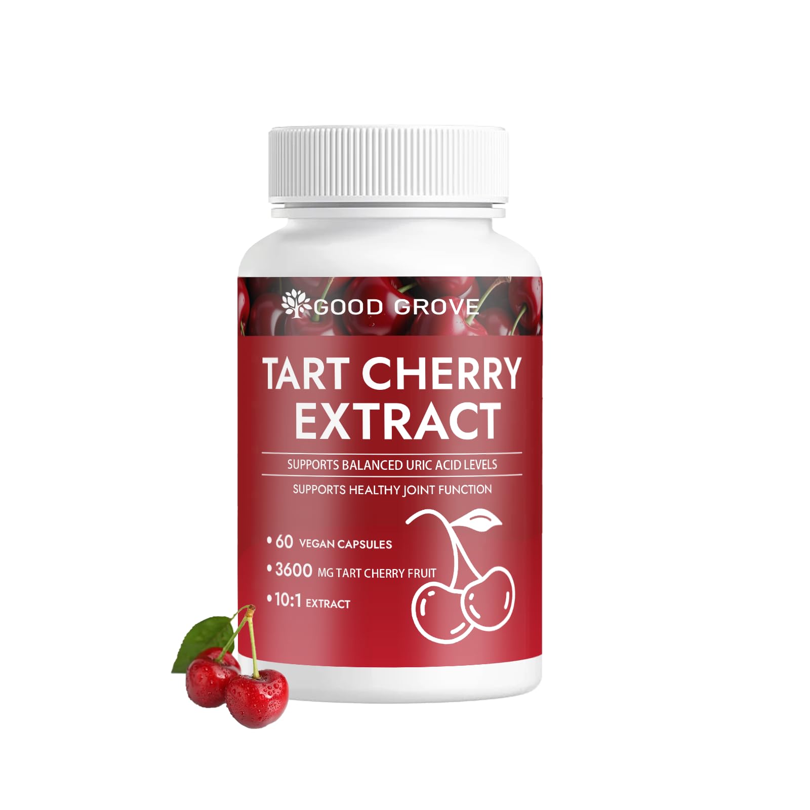 Luvie Glow Good Grove Tart Cherry Extract Capsules 60 Count