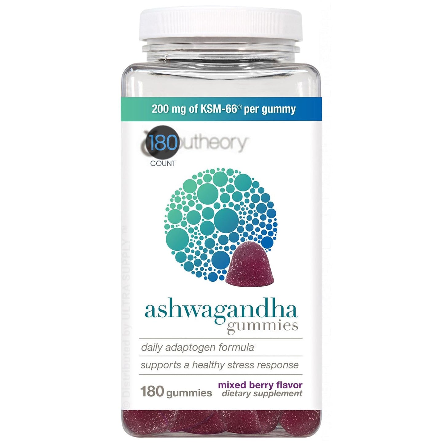 Generic Ashwagandha Gummies 600 mg Mixed Berry Flavor, Gummy, 180 Count