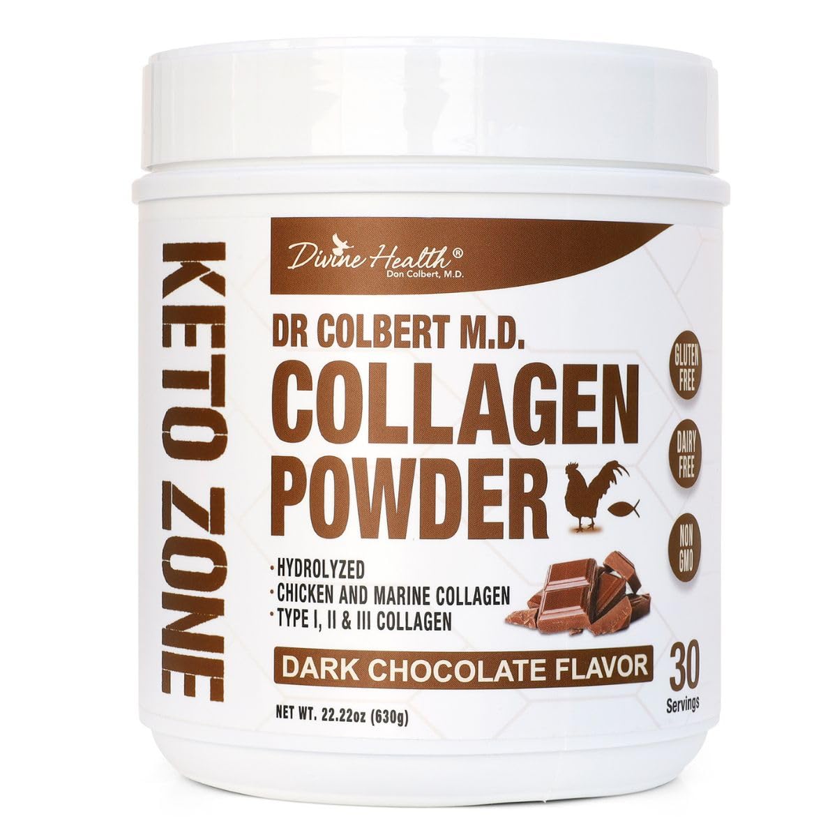 Divine Health Hydrolyzed Collagen Powder 22.22 oz