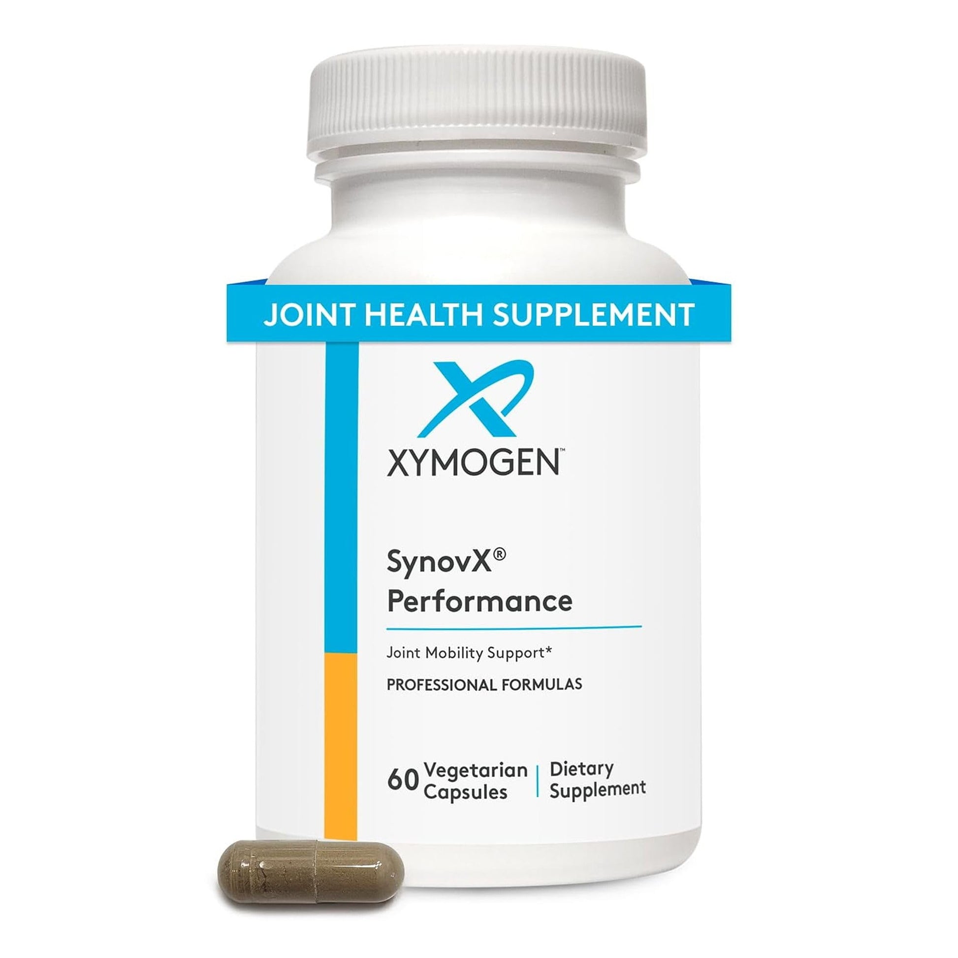 XYMOGEN SynovX Performance - Joint Mobility Support - Active Adult Joint Support Supplement with Boswellia Serrata Extract & Turmeric 60 Capsules