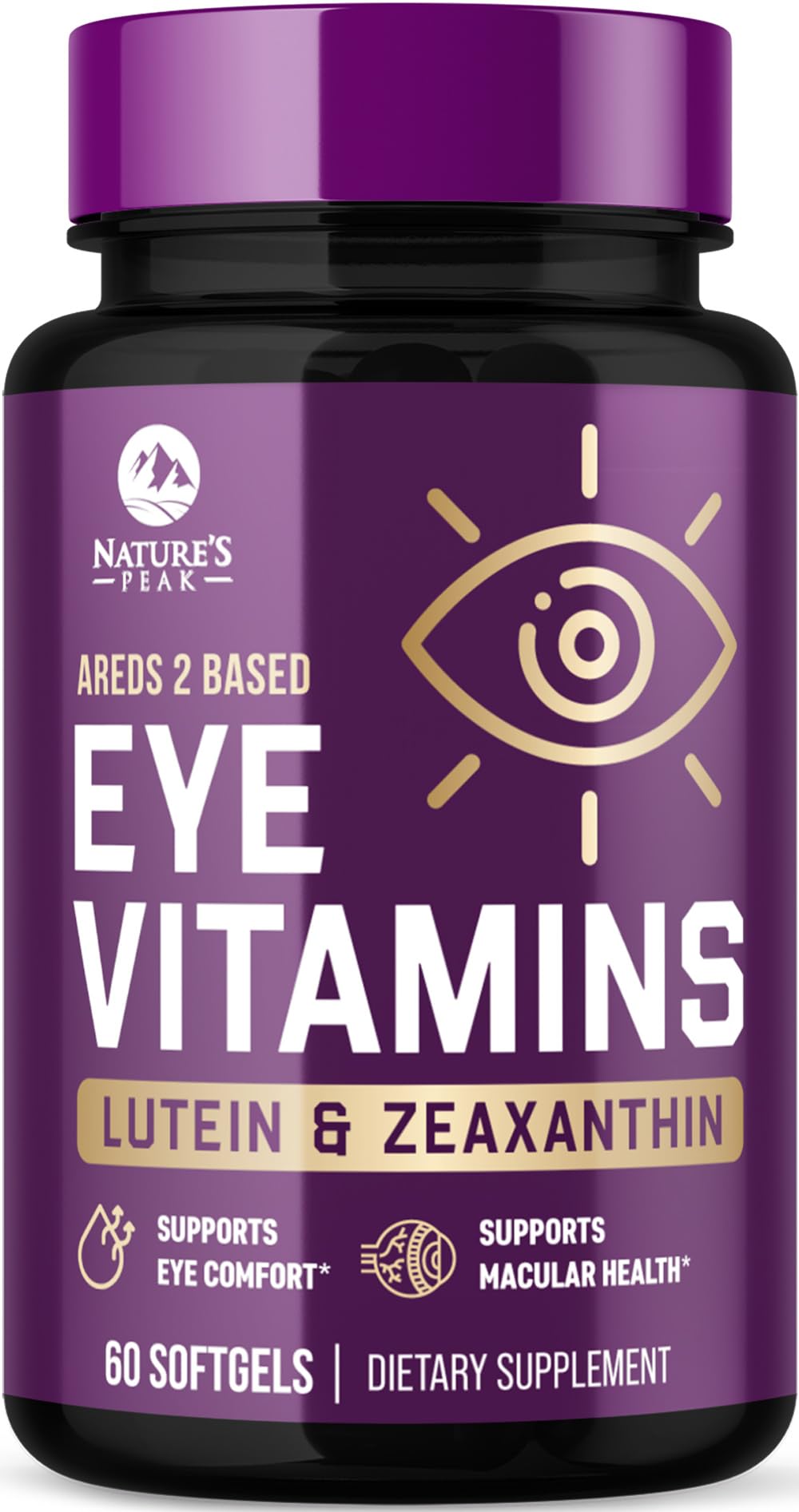 Nature's Peak Lutein & Zeaxanthin Eye Health Vitamin Capsule 60 Count
