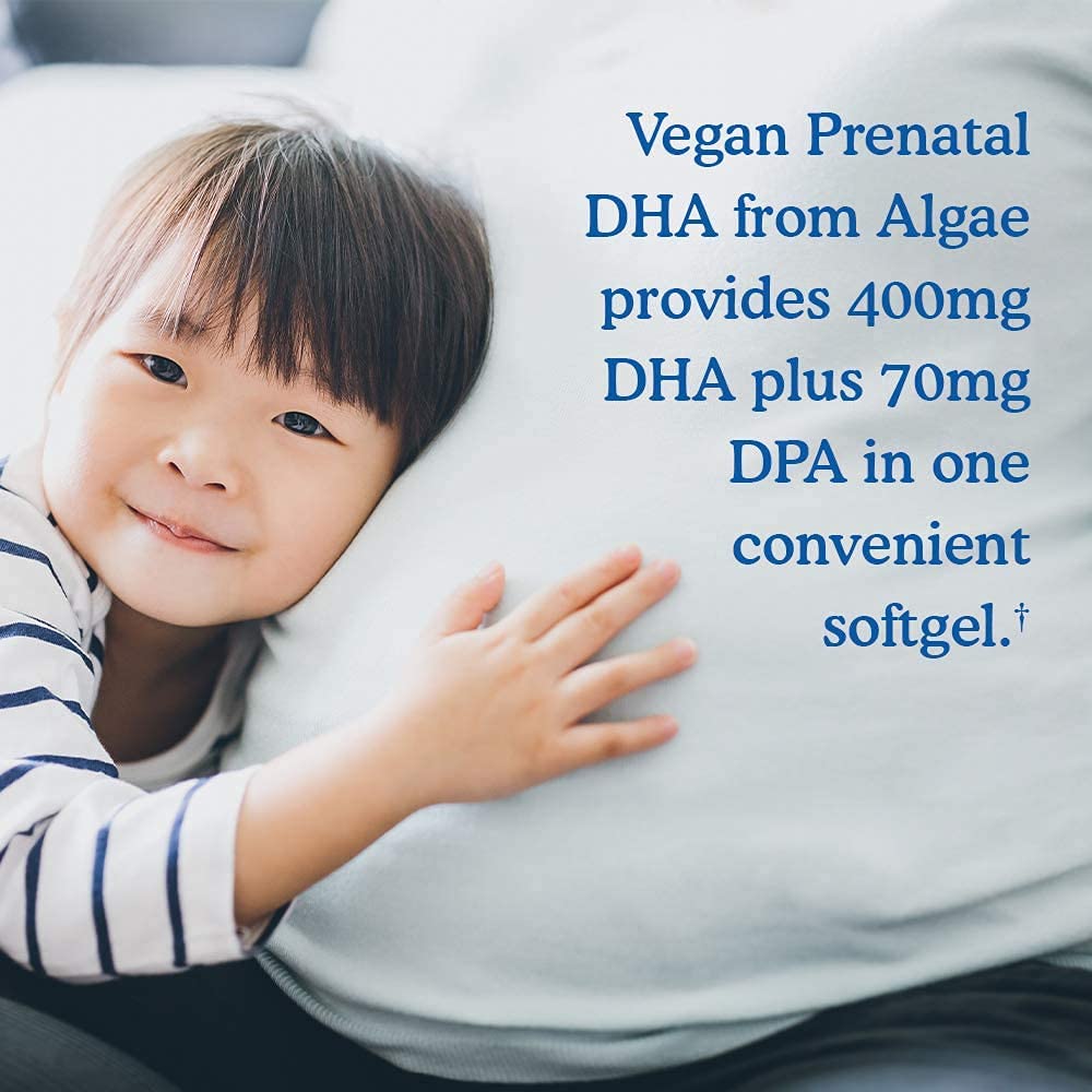 Garden of Life Organics Prenatal Gummies Multivitamin with Vitamin D3, B6, B12, C & Folate & Dr. Formulated Prenatal Vegan DHA - Certified Vegan Omega 3 Supplement