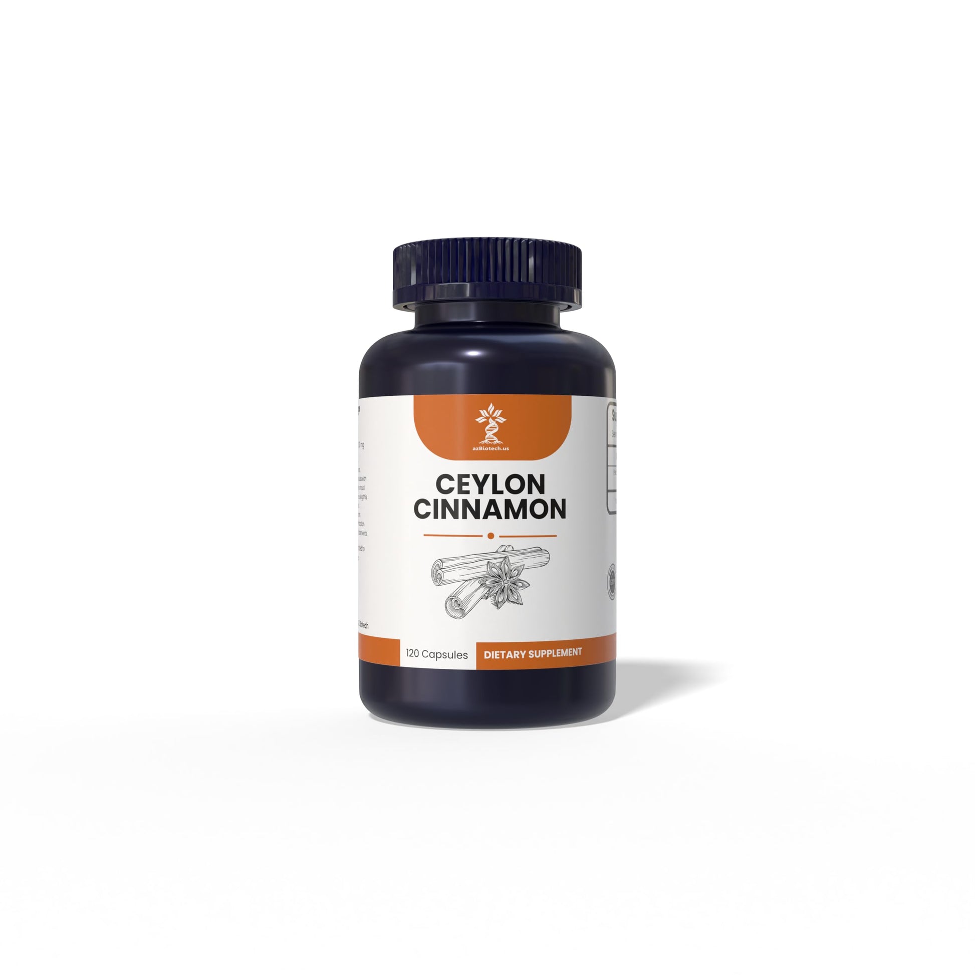 AZ BIOTECH Cinnamon (100% Organic) 1160mg per Serving, 180 Capsules