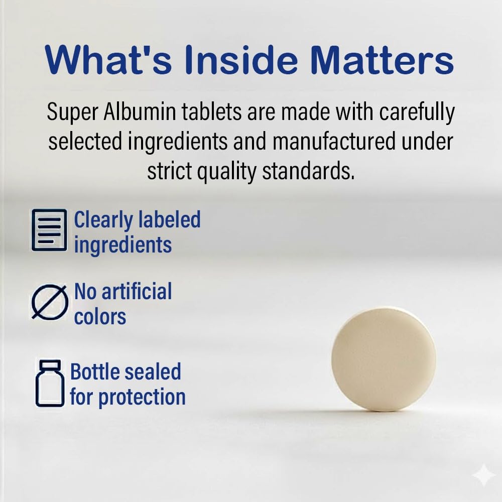 NCB TECHNOLOGY Super Albumin Hydrolyzed Protein & Amino Acids Supplement Tablet, 100 Tablets