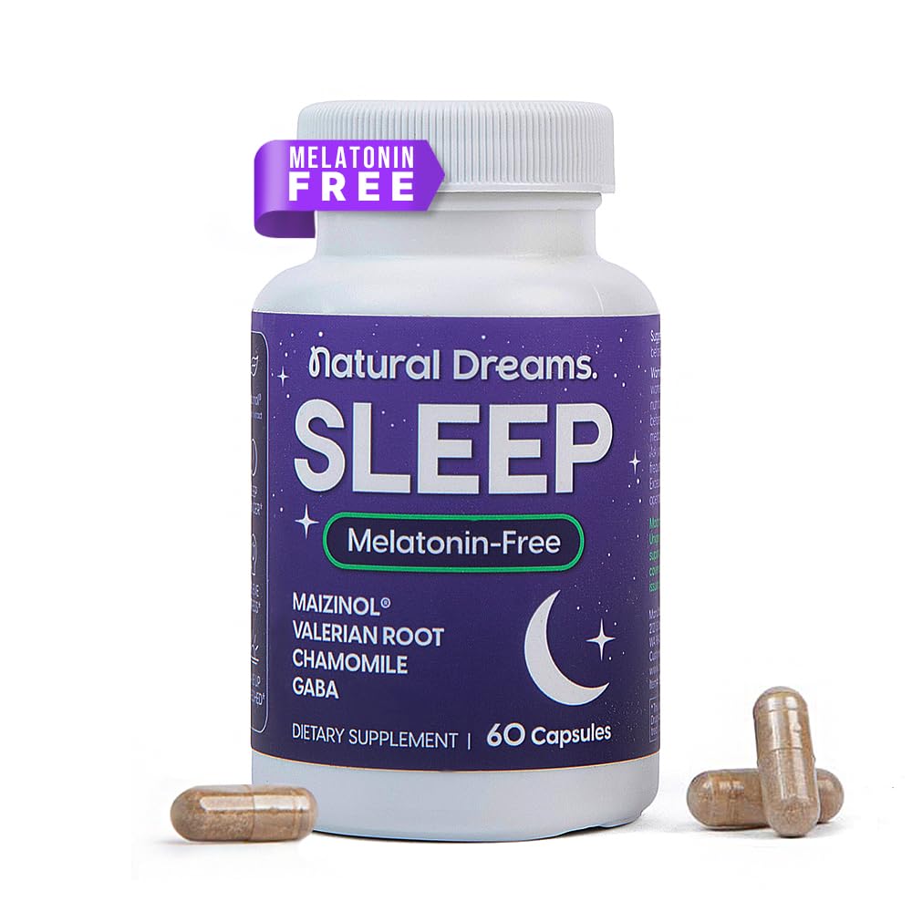 Univera Natural Dreams Melatonin-Free Gentle Sleep Support Capsules, 60 Count