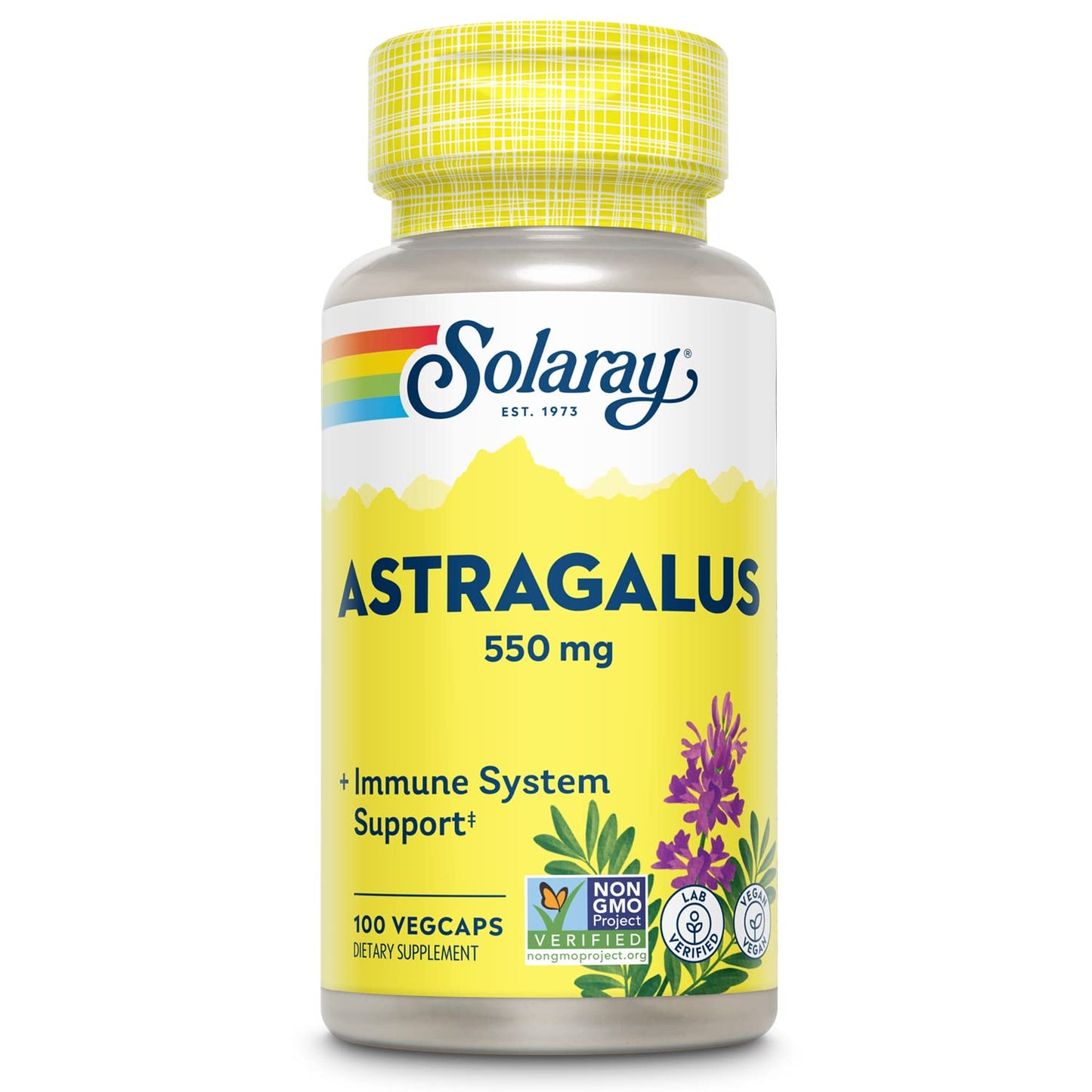 SOLARAY Astragalus Root 550 mg Capsules 100 VegCaps