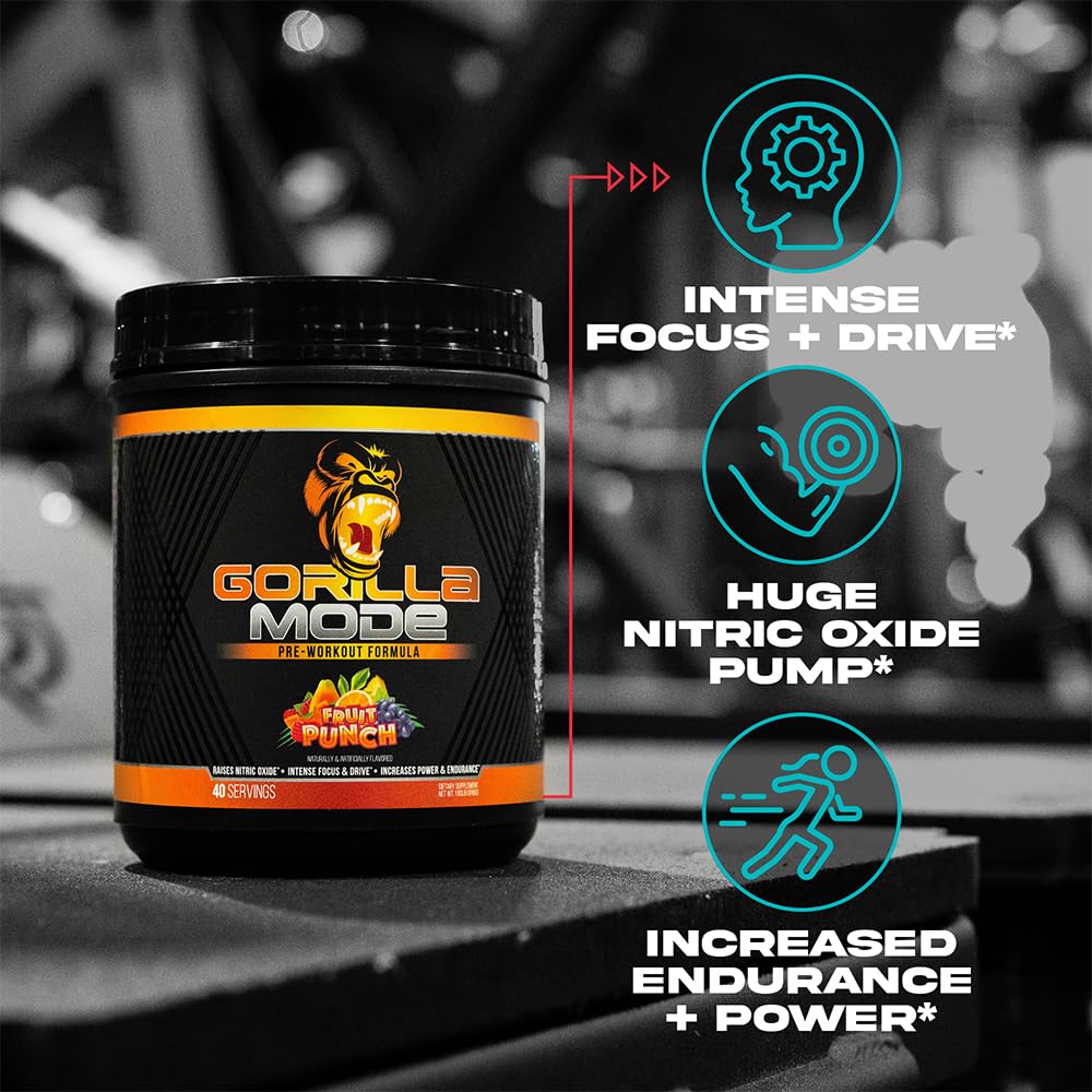 Gorilla Mind Gorilla Mode Pre Workout Powder 22.24
