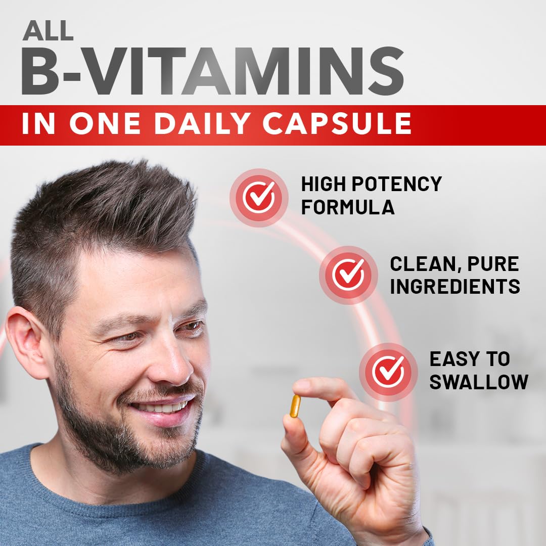 Divine Bounty Super B Complex Vitamins Capsules 90 Count