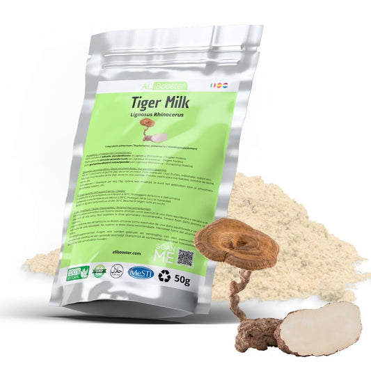 ALIBOOSTER Lignosus Mushroom Standardized Pure Extract Powder Tiger Milk 50g 1.77 oz