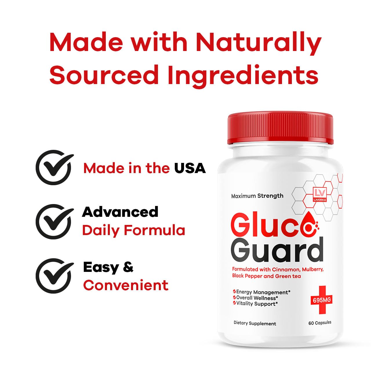 LIVORKA GlucoGuard Capsules 60 Count