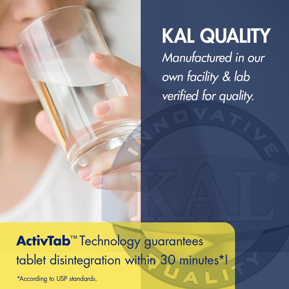 KAL Extra Strength Calcium Magnesium Supplement for Women 250 Tablets