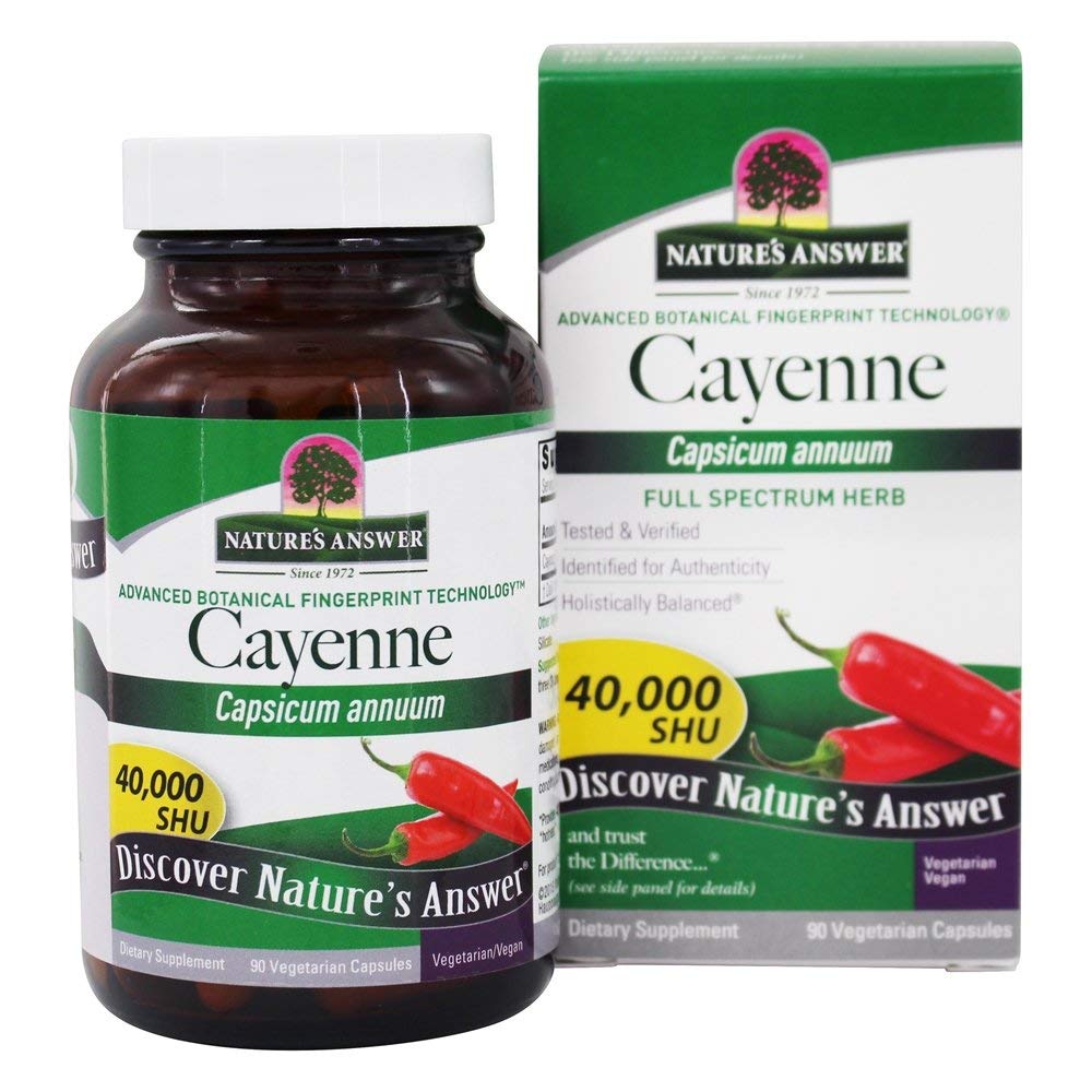 Nature's Answer Cayenne Pepper Powder Capsule 90 Count