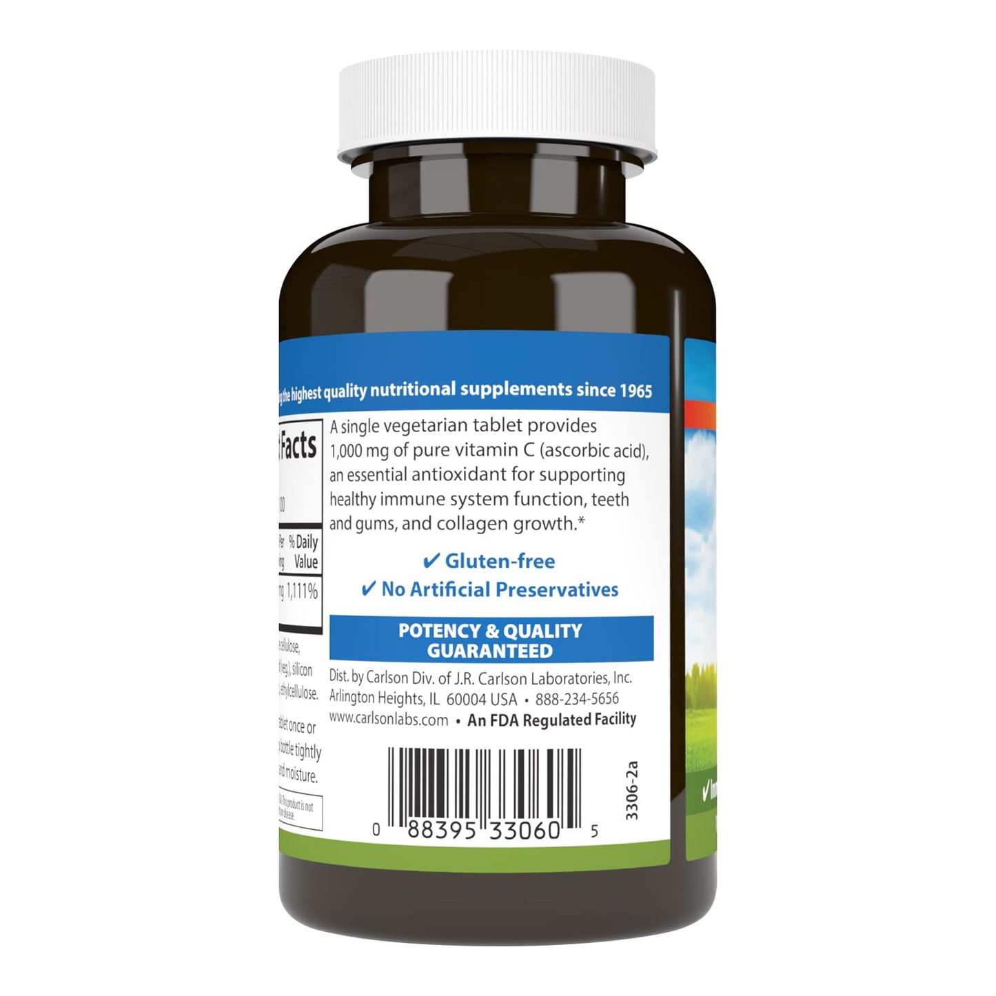 Carlson Vitamin C 1000 mg Tablets, 200 Count