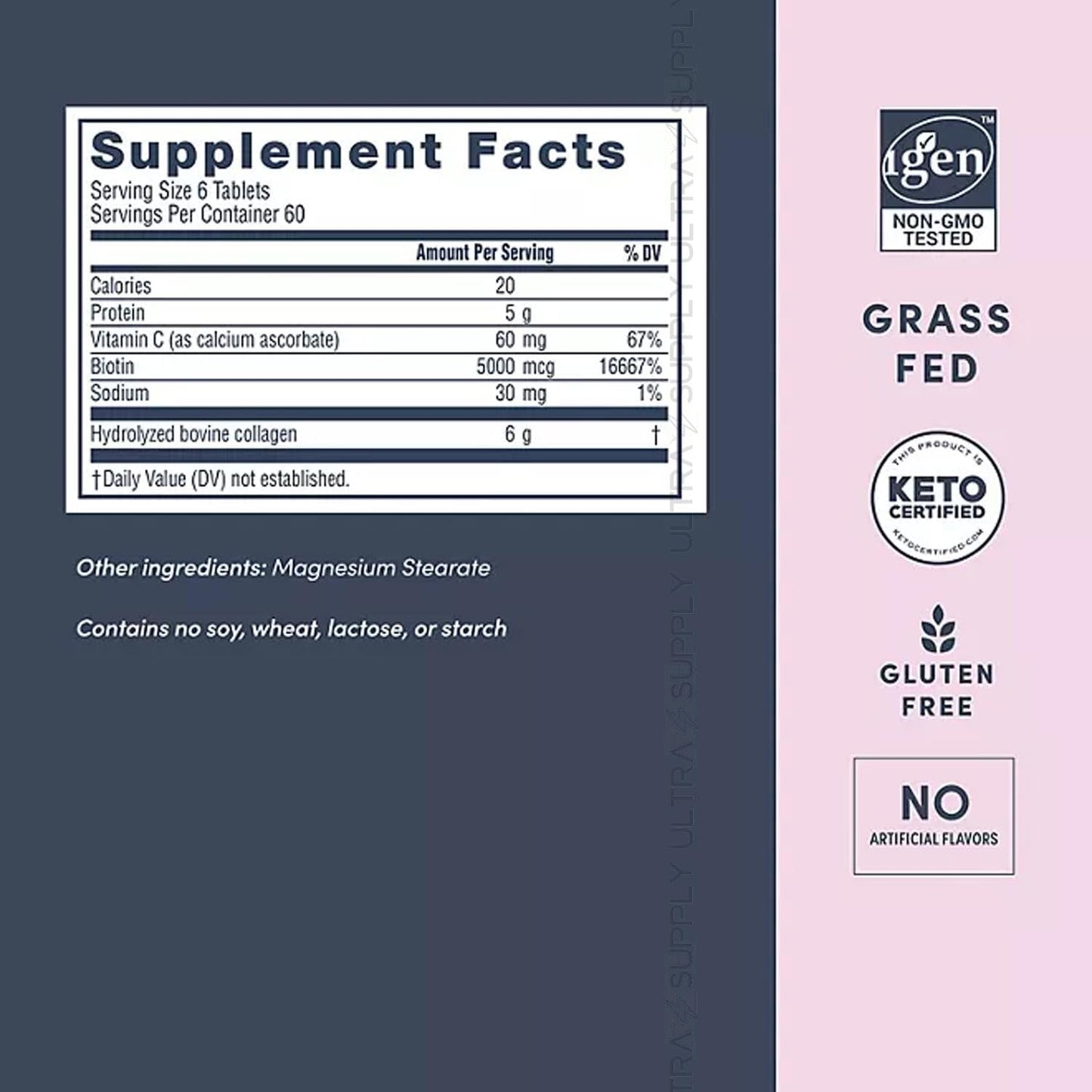 Generic Super-Collagen + Vitamin C & Biotin Tablet, 1 Count