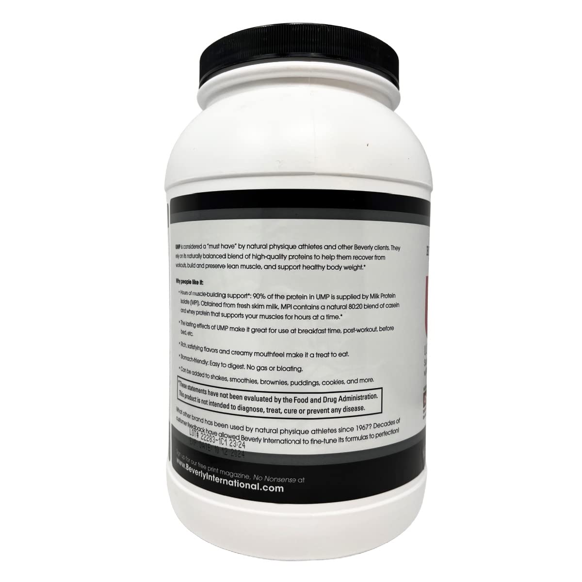 Beverly International UMP Protein Powder, Chocolate, 32.8 oz