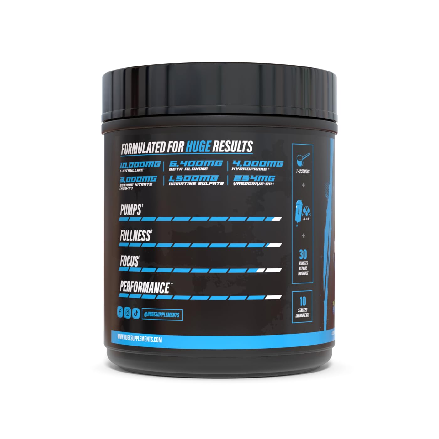 Huge Supplements Pump Serum Non Stim Pre-Workout Powder 40 Servings