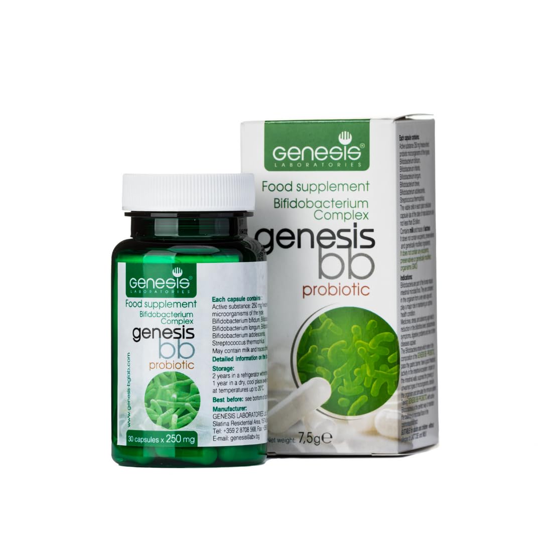 Genesis LABORATORIES Bifidobacterium Complex BB Probiotic Capsules, 30 Count