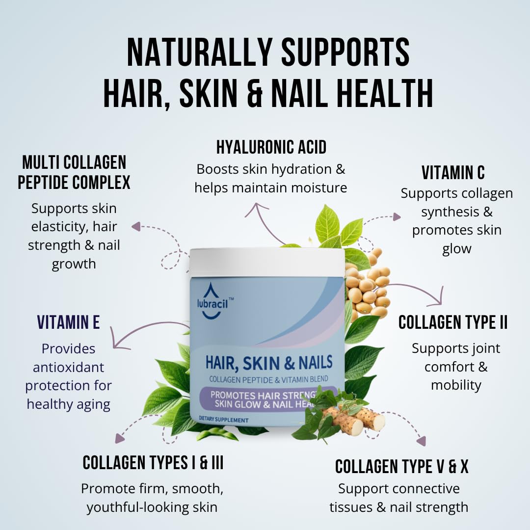 Lubracil Hair, Skin & Nails Capsule 60 Count