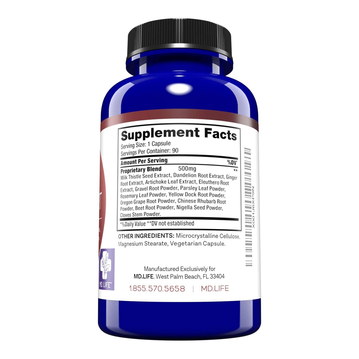 MD.LIFE Liver Support Capsule, 90 Count