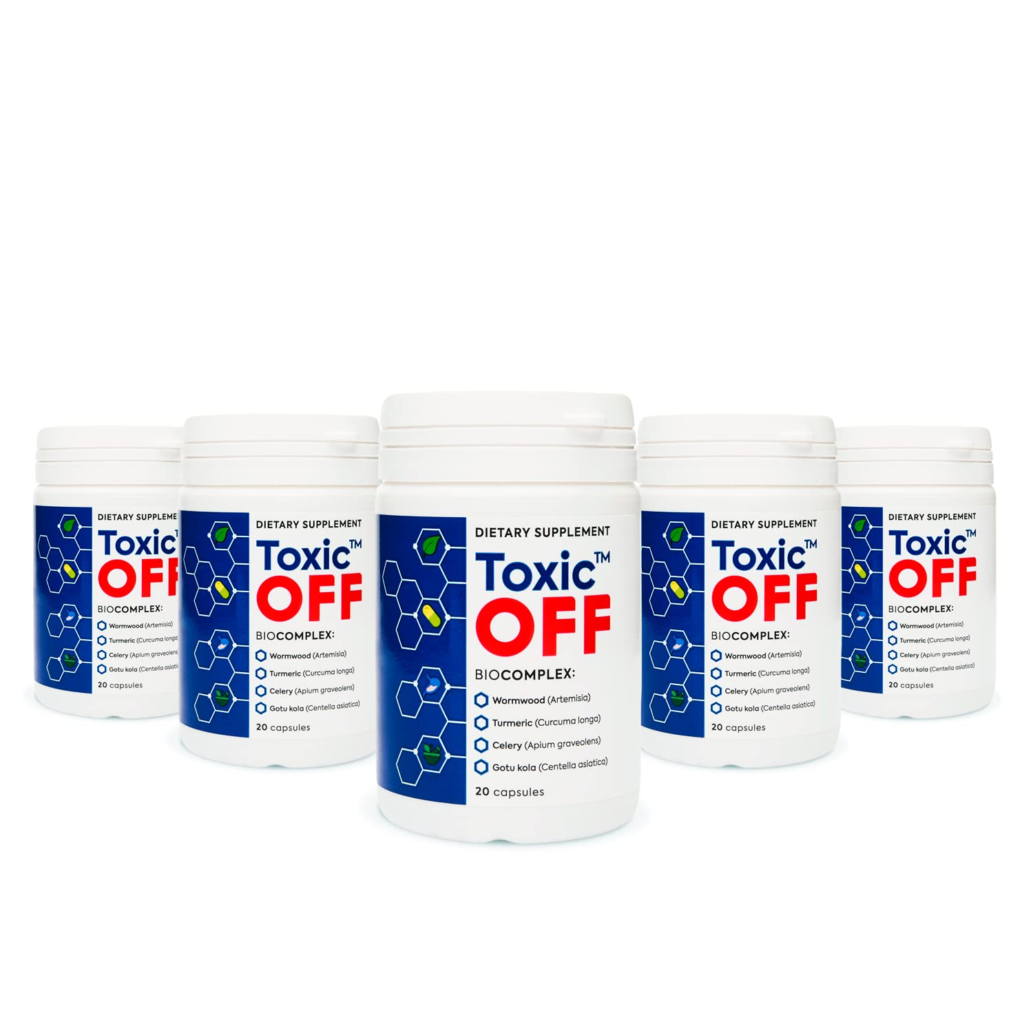 TOXIC OFF Daily Easy Swallow Capsules, 20 Count