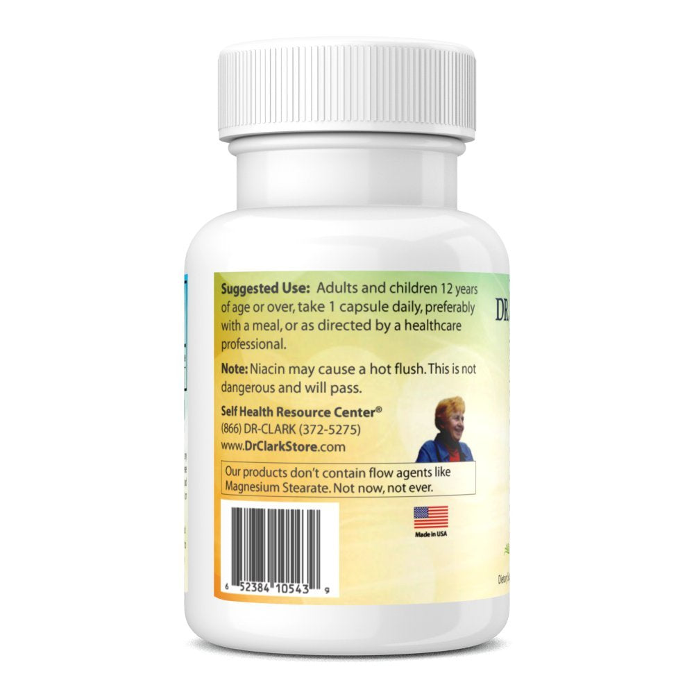 Dr Clark Store Niacin (Vitamin B3) Supplement – 25mg, Capsules, 100 Count