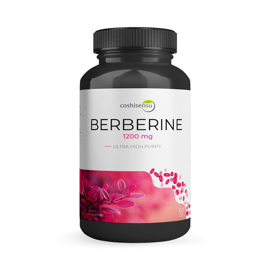 Coshisensu Berberine HCl 1200mg Capsules, 60 Count