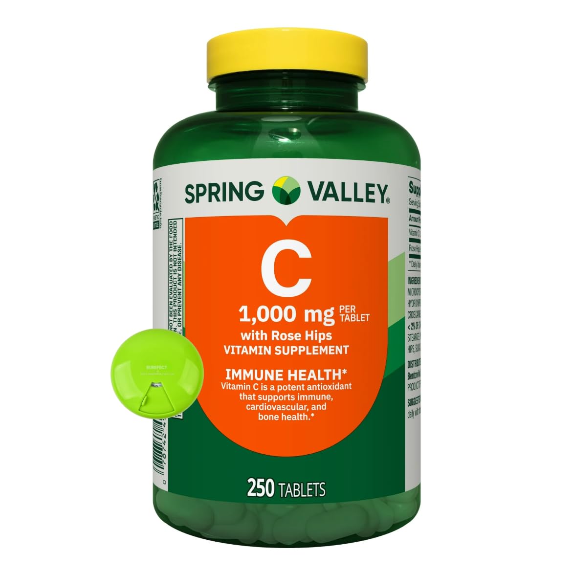 SUREFECT Vitamin C 1000 mg with Rose Hips Tablets, 250 Count