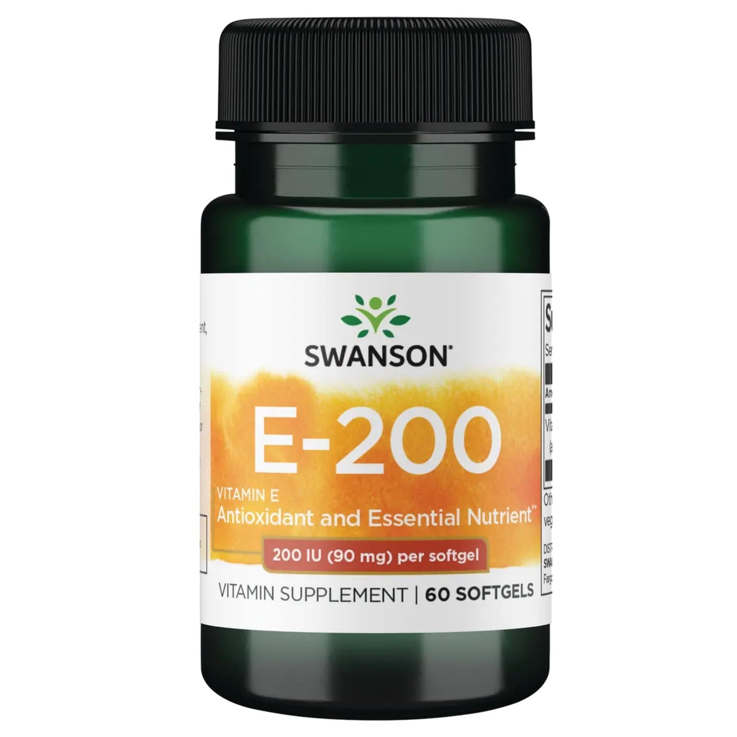 Swanson Vitamin E 200 IU Softgels 60 Count