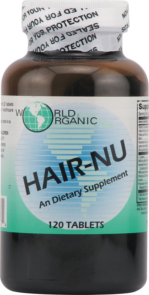 World Organic Hair-Nu Supplement Tablets 120