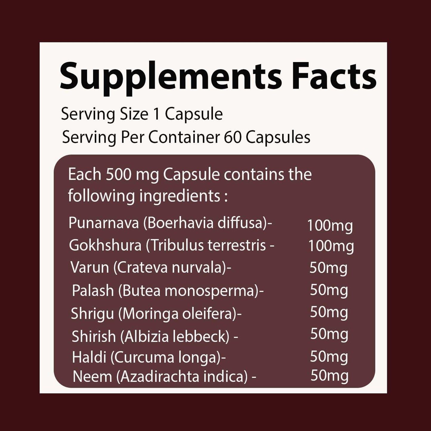 VEDIKROOTS UroEase 60 Capsules