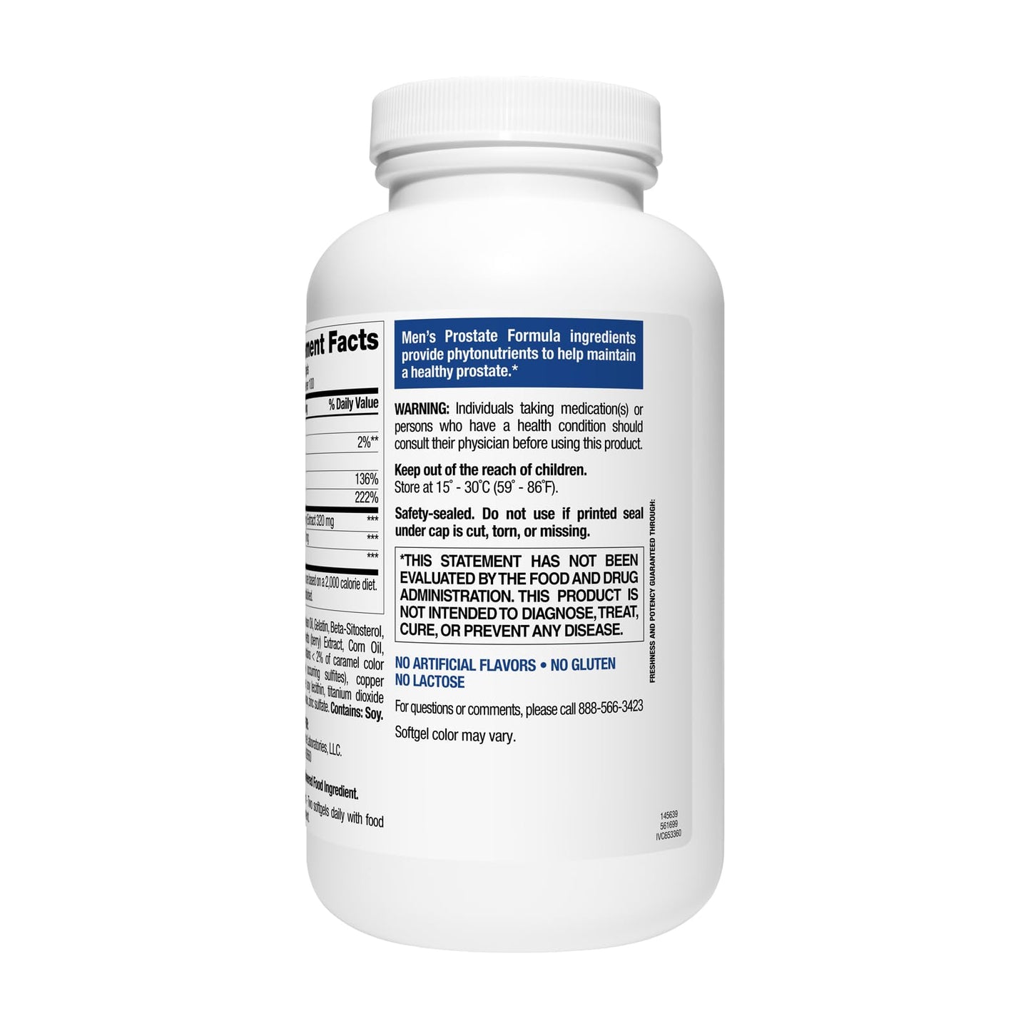 Nature's Wonder Men's Prostate Formula with Saw Palmetto Softgel 200 Count