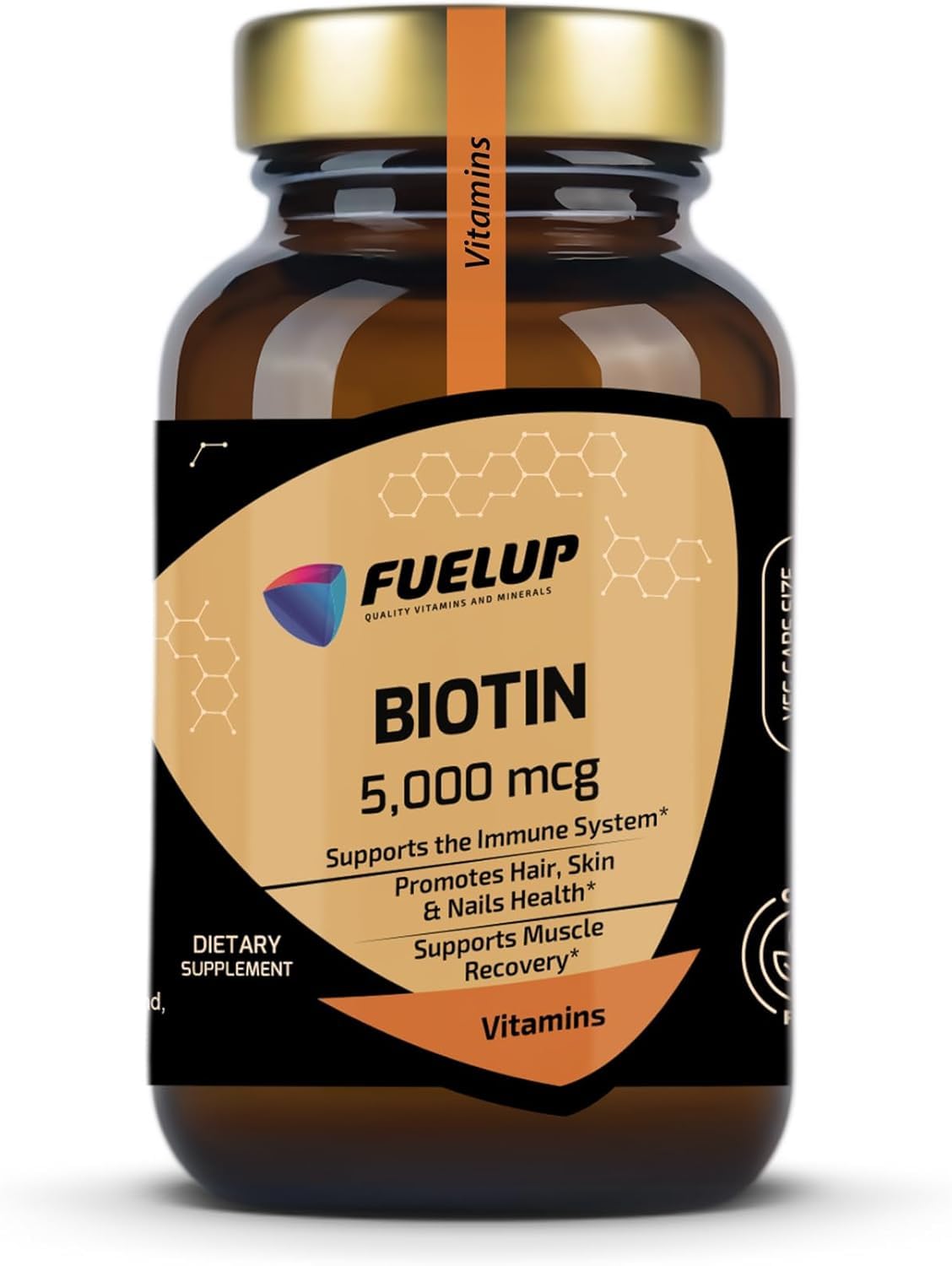 Fuelup Biotin 5000 mcg Capsule, 120 Count