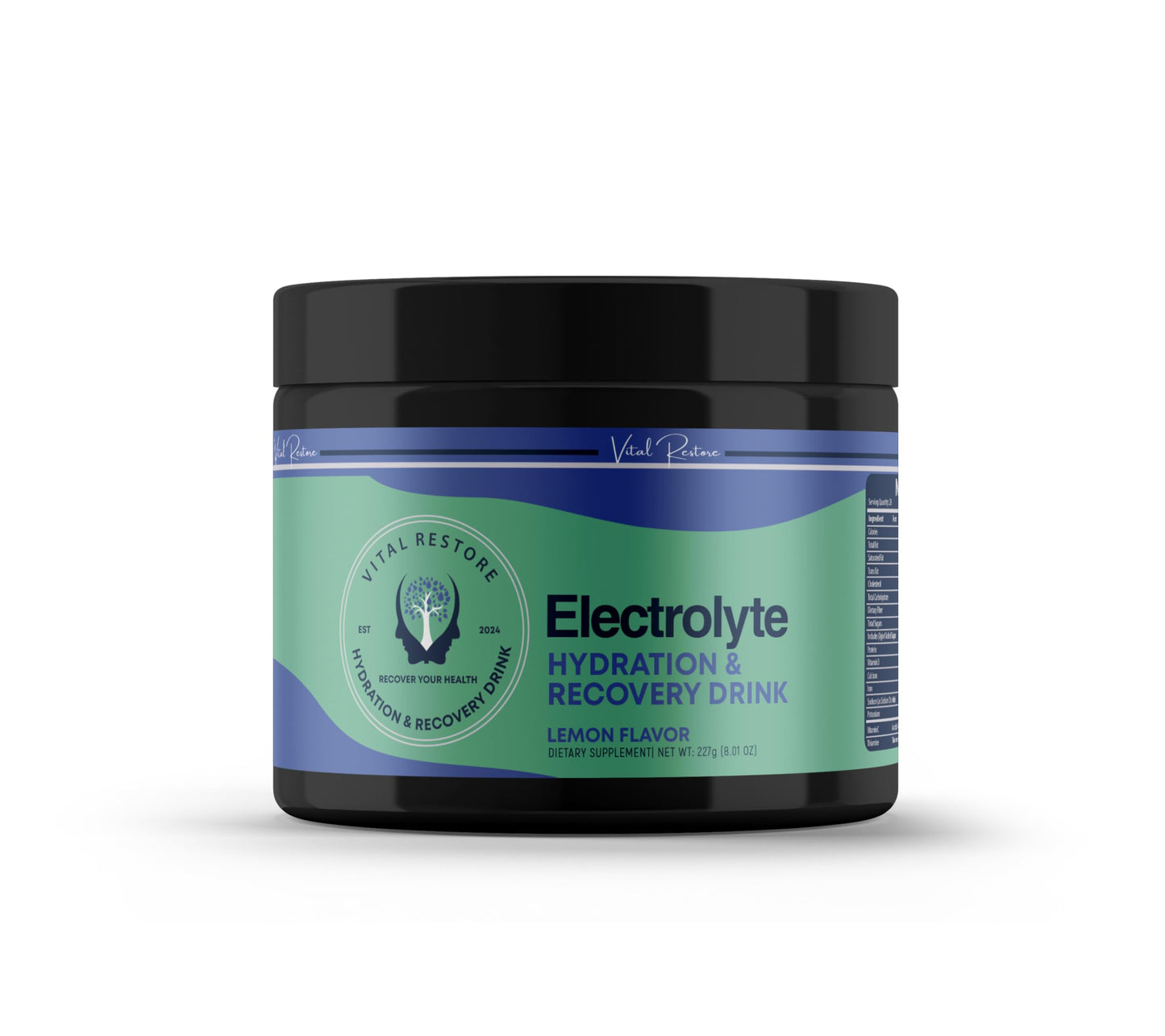 Vita Wellness by C.J. VitalRestore Natural Electrolyte Recovery with Ashwagandha & L-Glutamine Powder, 8.01