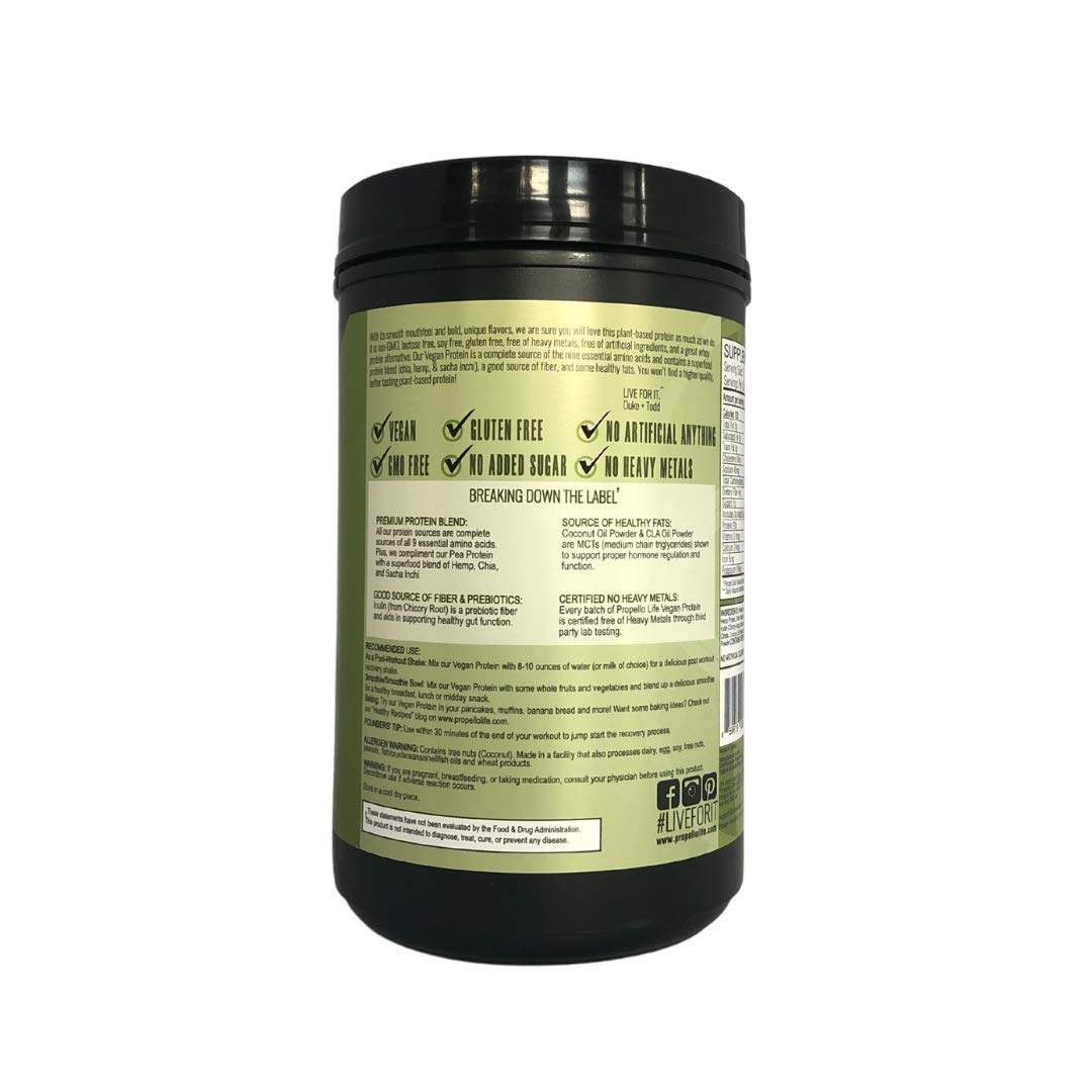 Propello Life Vegan Protein Powder Spiced Vanilla, 25 Servings