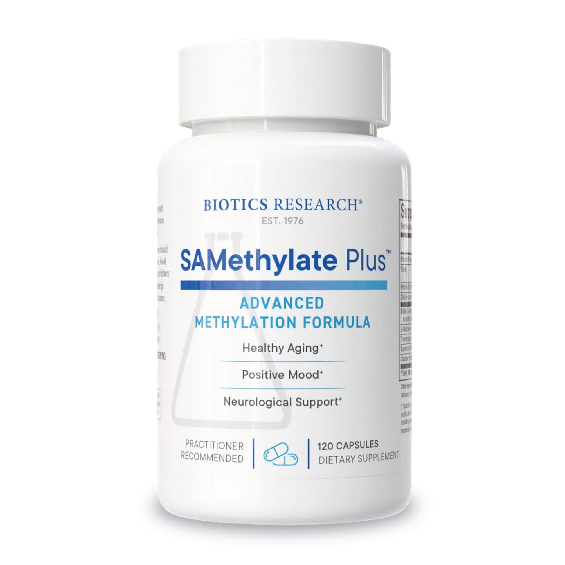 Biotics Research SAMethylate Plus Capsule, 120 Count