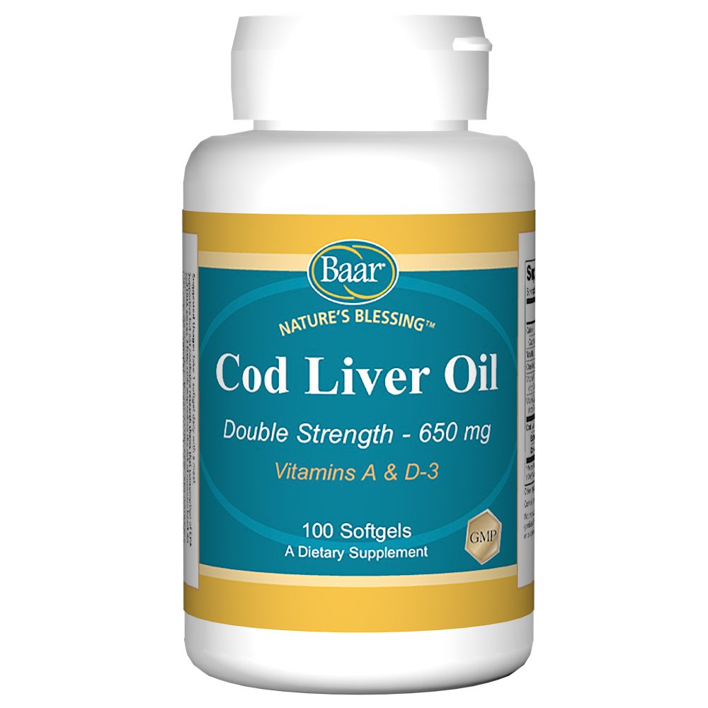 Baar Nature's Blessing Cod Liver Fish Oil Softgels, 1