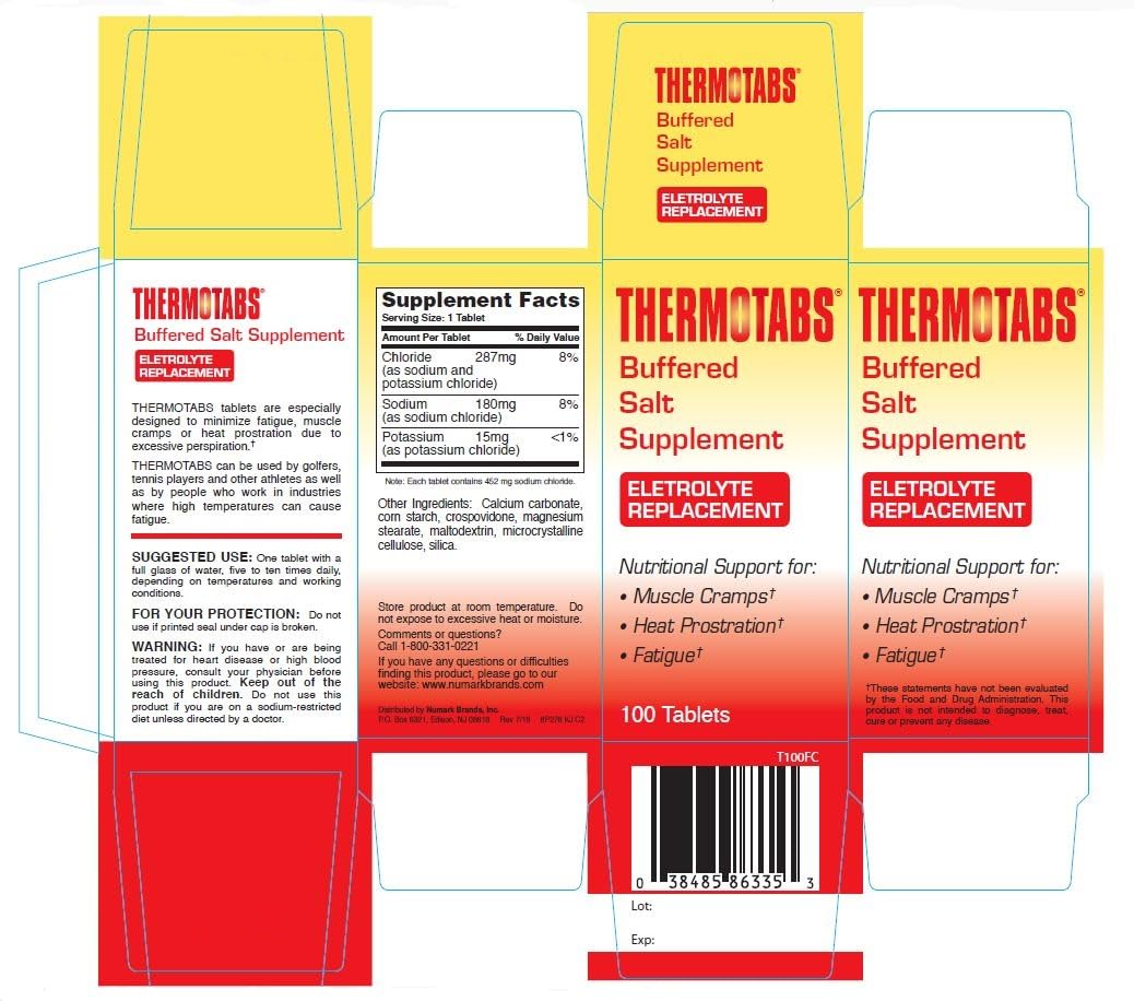 Thermotabs Buffered Salt Supplement Tablet, 100 Tablets