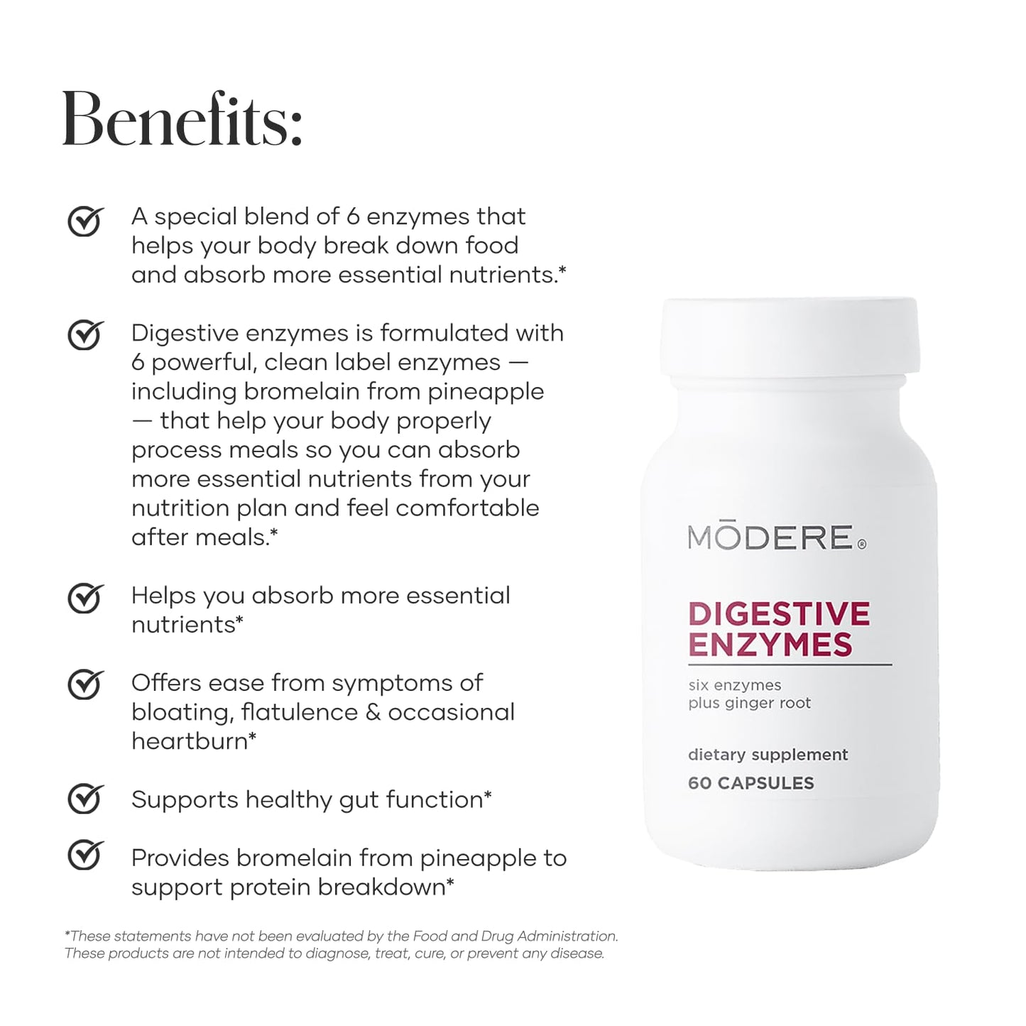 Modere Digestive Enzymes 60 Capsules