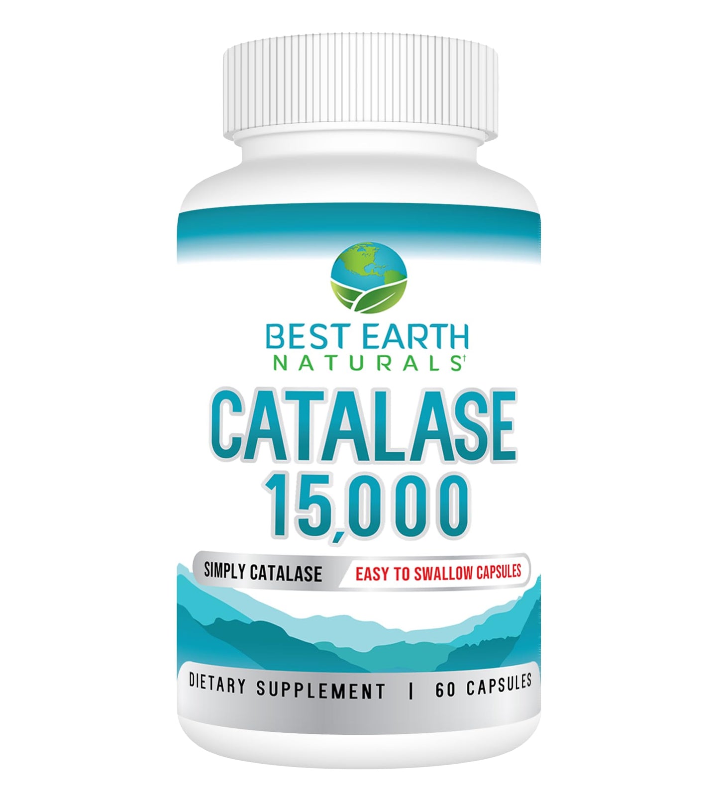 Best Earth Naturals Catalase Supplement 15,000 60 Capsules