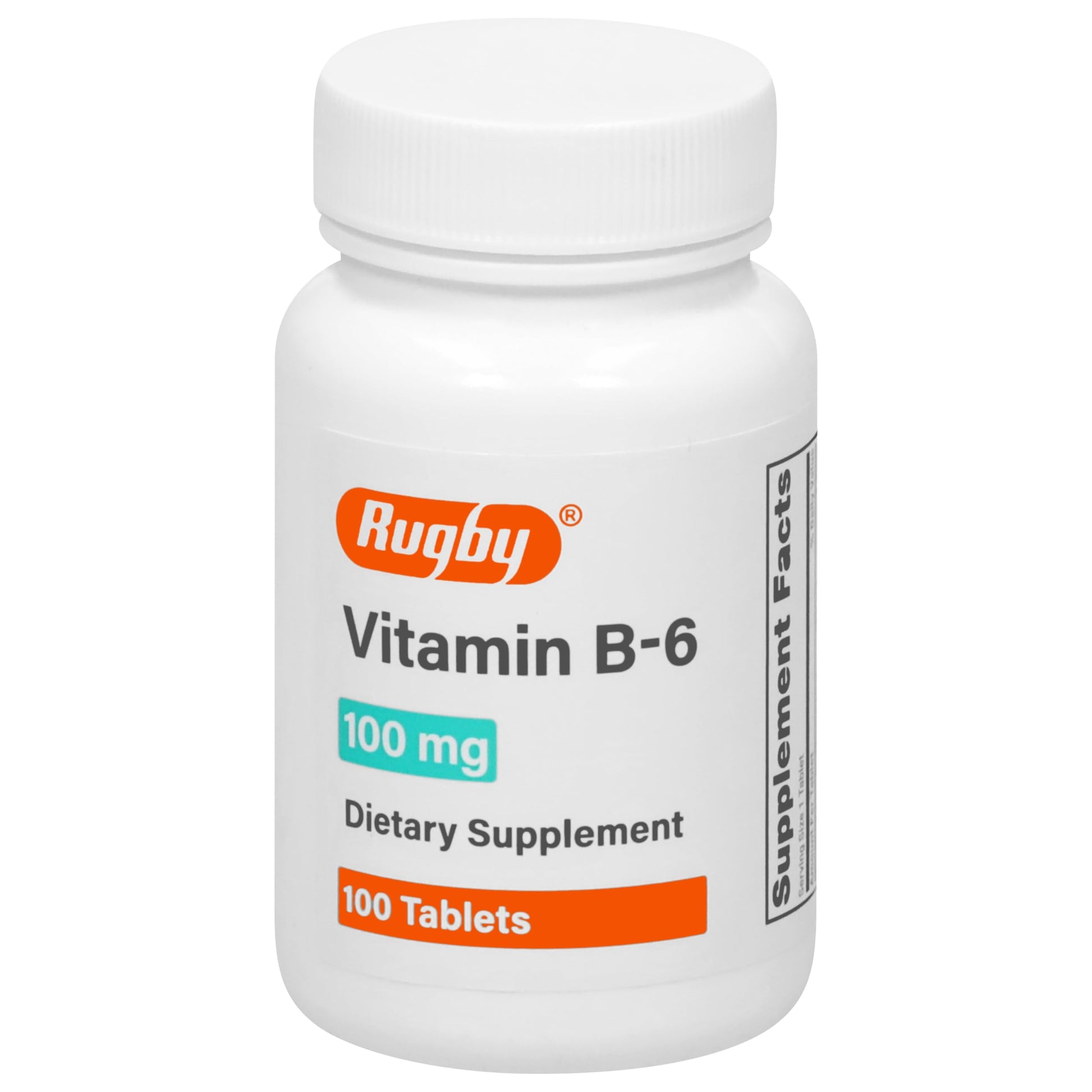 Rugby Laboratories Vitamin B-6 Tablets, 100 Tablets