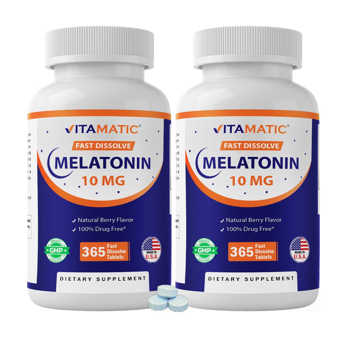 Vitamatic Melatonin 10 mg Tablets 730 Count