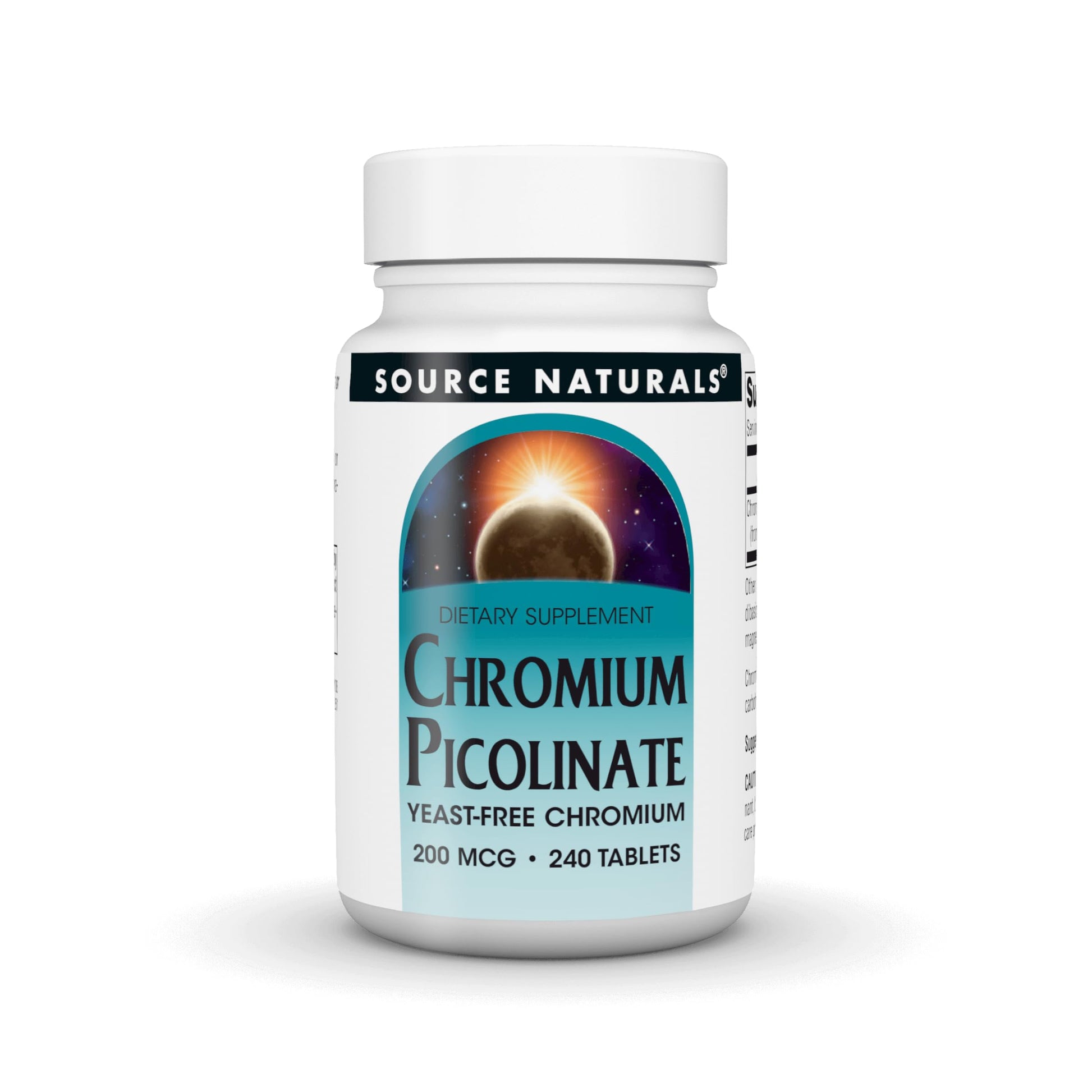 Source Naturals Chromium Picolinate 200 Mcg Tablet, 40 Count