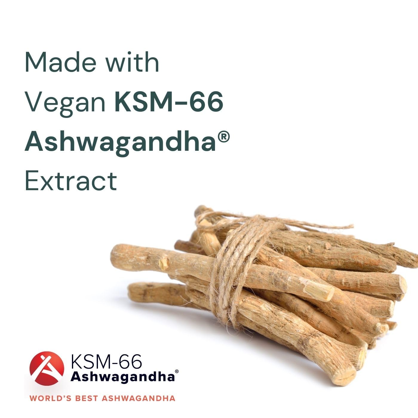 Natgrown Ashwagandha KSM 66 Supplement 600 mg Capsules, 60 Count