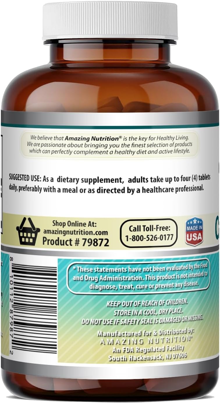 Amazing Nutrition Calcium Citrate Supplement Tablets 480