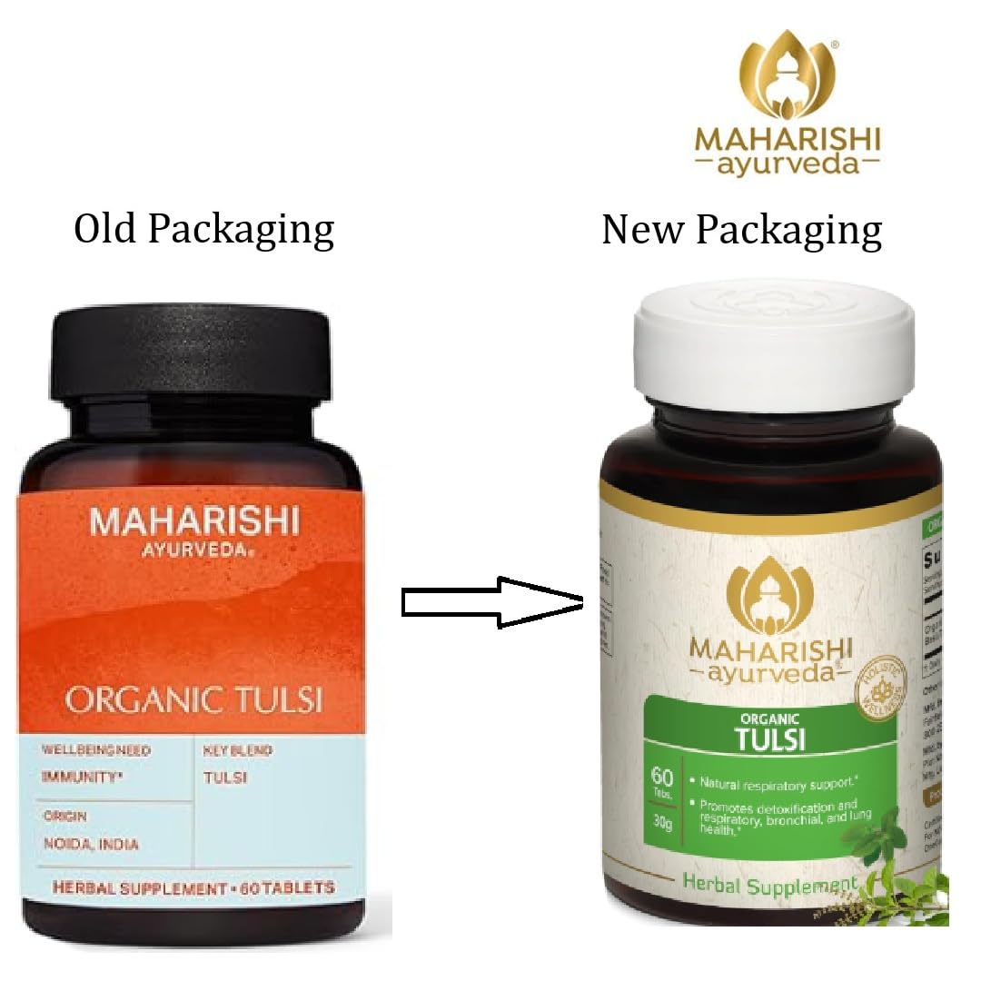 Maharishi Ayurveda Tulsi 500 mg Tablets, 1 Count